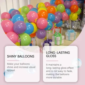 Professional balloon gloss spray for shiny colorful balloons and long-lasting party decoration