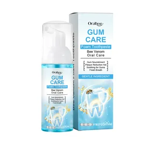 Mousse dentifrice au venin d'abeille Oralhoe pour soin des gencives et nettoyage dentaire