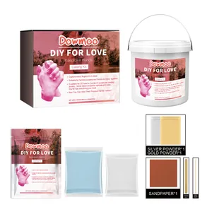 Kit complet de moulage de mains Dowmoo DIY pour couples sculpture 3D souvenir original