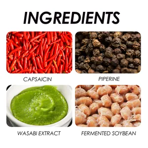 Ingredients detail for stinky prank spray including Capsaicin and Wasabi extract