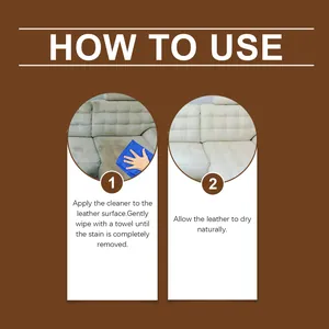 Guide étape par étape sur l'utilisation du nettoyant cuir Jue Fish pour canapé