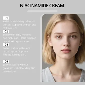 Voordelen van niacinamide gezichtscrème met portret van een vrouw met een gladde huid