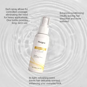 Hoegoa hair hydrating mist for smooth and shiny hair texture in a 100ml spray bottle