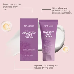 Detalle de la crema corporal North Moon que muestra textura y beneficios de hidratación.