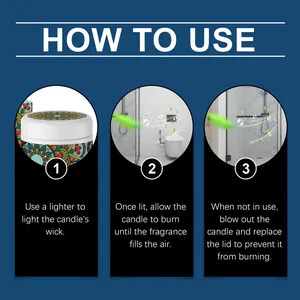 Guide d'utilisation d'une bougie parfumée à la cire de soja et huiles essentielles