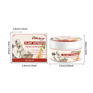 Especificaciones detalladas de dimensiones para la crema calmante herbal de South Moon
