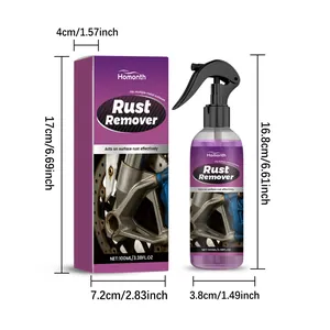 Professional Homonth multi-purpose rust remover spray bottle with detailed packaging dimensions