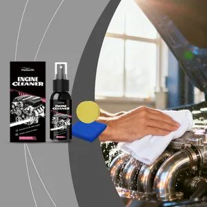50 ml Motorreiniger-Spray mit Schwamm und Tuch für die Autopflege
