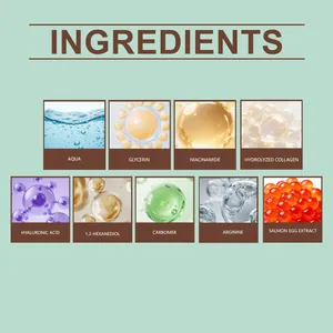 Liste des ingrédients détaillés pour le gel à l'acide hyaluronique de VIARELINE