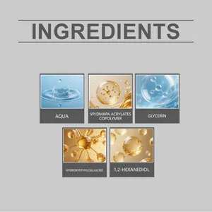 Dettaglio degli ingredienti premium per penna da barba uomo con immagini scientifiche