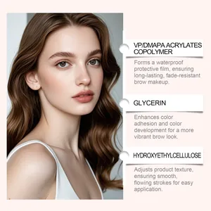 Avantages des ingrédients du stylo à sourcils liquide brun imperméable pour maquillage