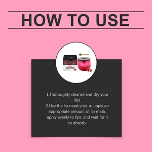 Instrucciones detalladas de uso para la mascarilla labial de cereza con guía paso a paso