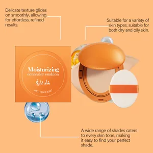 Dettaglio cushion correttore idratante con texture delicata e info tipo di pelle