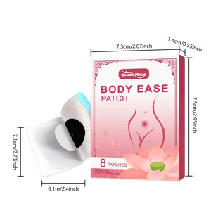 Detaillierte Maße der South Moon Body Ease Patch Verpackung und des einzelnen Pflasters