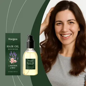Aceite capilar Hoegoa de lavanda y rosa tratamiento nutritivo para pelo brillante