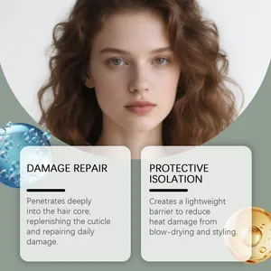 Vista detallada que muestra los beneficios del aceite capilar para reparar el cabello