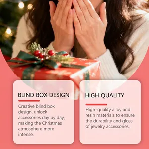 Detalles del calendario de Adviento de joyas DIY con materiales de resina de alta calidad