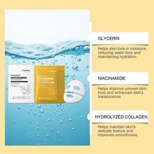 Masque visage Viareline à la niacinamide avec glycérine et du collagène hydrolysé