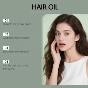 Aceite capilar nutritivo para todo tipo de cabello, fortalece y trata el cabello fino a diario.