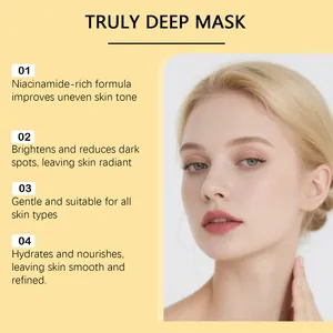Maschera viso idratante profonda alla niacinamide per schiarire e affinare la pelle