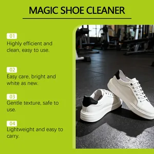 Effective foam cleaner for white leather sneakers with gentle cleaning formula