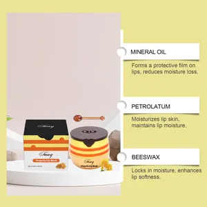 Propolis-Lippenmaske mit Inhaltsstoffen wie Mineralöl, Vaseline und Bienenwachs
