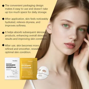 Masque Viareline à la niacinamide détails sur les avantages et la texture de la peau