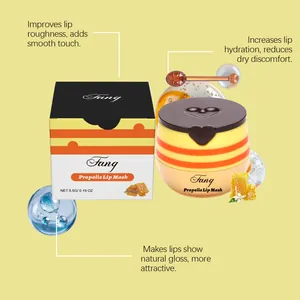 Detailansicht der nährenden Propolis-Lippenmaske mit Verpackung und Produktvorteilen