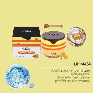 Detailansicht des feuchtigkeitsspendenden Propolis-Lippenmasken-Sets mit Honigextrakt