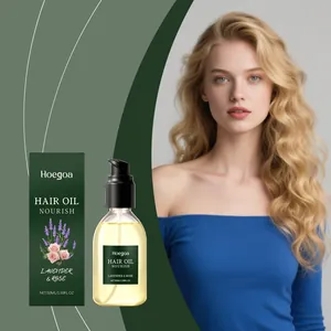 Aceite capilar HOEGOA de Lavanda y Rosa para un brillo suave y cuidado diario, 50ml