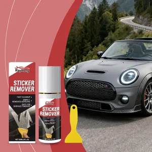 RAYHONG Car Sticker Remover Kit 60ml Adhesive Glue Cleaning Spray With Scraper For Automobile Window Glass Car Paint Home
