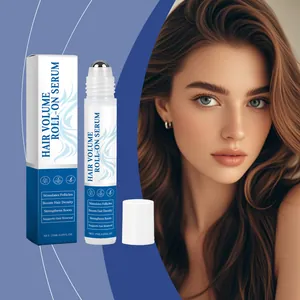 Rosemary hair volume roll-on serum for scalp nourishment and strong, shiny hair.