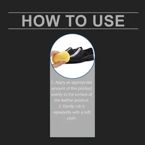 Detailed usage instructions for applying leather care cream to shoes