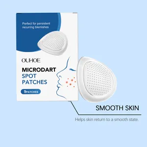 Λεπτομερής άποψη του OUHOE microdart spot patch και συσκευασία για τις ατέλειες