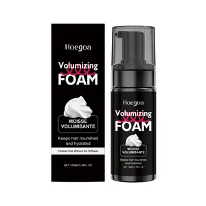HOEGOA Espuma Voluminizadora para el Cabello Volumen Natural Espuma de Peinado Nutritiva para Cabello Rizado Fijación Flexible Brillo Intenso para Mujer