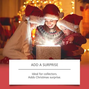 Familie öffnet leuchtendes Weihnachtsgeschenk mit 24 Überraschungs-Flummi-Spielzeugen