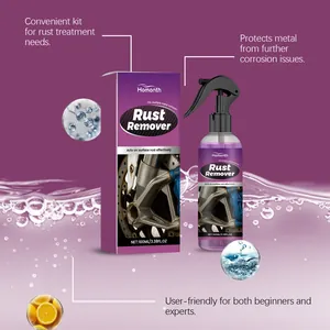 Homonth multi-purpose rust remover spray for metal surfaces with protective coating