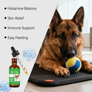 Kriath natural herbal antibiotic drops for dogs providing skin relief and immune support