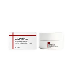 Caviar Resurfacing Pads Nightly Microdose Gentle Peeling Exfoliating Facial Cotton Pads For Moisturizing Cleansing Skincare