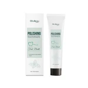 Dentifrice Polissant Oralhoe Blanchiment Doux Formule Menthe Haleine Fraîche Soin Buccal Quotidien Hygiène Pour Adultes