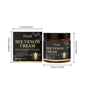 Dimensions du pot et de la boîte de crème au venin d'abeille Hoygi de 100g
