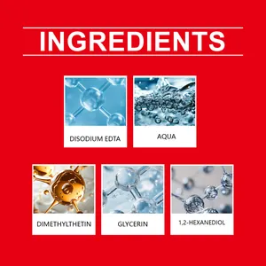 Detailed ingredient breakdown including Dimethylthetin and Aqua for fish attractant.