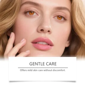 Detail view of smooth skin promoting the herbal magnesium facial soothing spray care