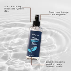 Detailed view of South Moon premium magnesium oil spray with hydrating benefits.