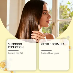 Vue détaillée des effets du spray capillaire hydratant montrant des cheveux lisses et doux