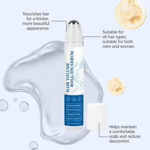 Detail of Rosemary Hair Volume Roll-on Serum showing smooth texture and product benefits