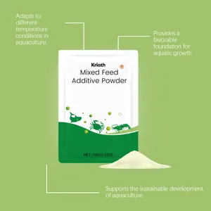 Detail of Kriath mixed feed additive powder for enhanced aquatic growth and health