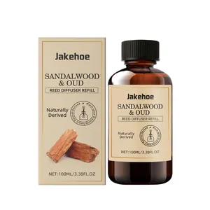 Jakehoe Sandelhout En Oud Diffuser Navulolie Warme Houtachtige Geur Huisparfum Etherische Olie Navulling Langdurig Aroma Navulling