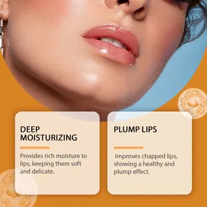 Balsamo labbra caramello lucido per idratazione profonda ed un effetto rimpolpante sano.