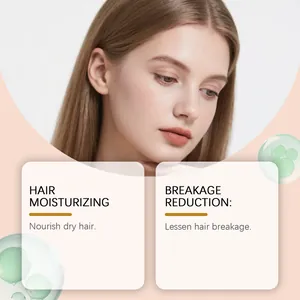 Detail van gemberhaarshampoo met hydraterende en breukverminderende voordelen voor haar
